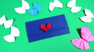 How to make a simple origami envelope  A quick DIY paper envelope