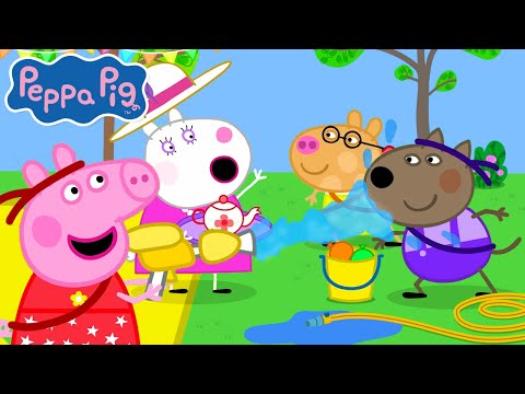 Splash Battle at the Tea Party! 💦 | Peppa Pig Tales Full Episode