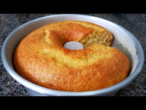 BOLO DE LARANJA SIMPLES E FOFINHO - FÁCIL E RÁPIDO DE FAZER