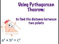 Calculating Distances with Pythagoras' Theorem