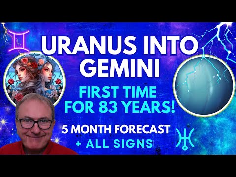 🌌Uranus Enters Gemini after 83 Years! 🌟 5-Month Forecast for All Zodiac Signs...