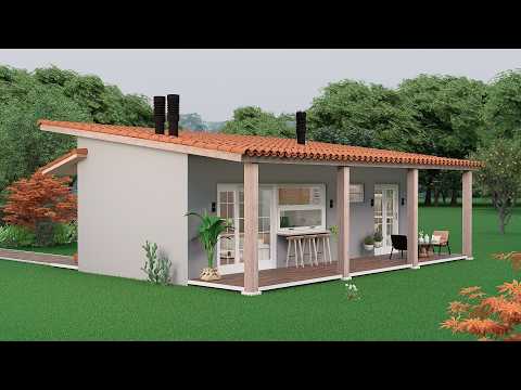 Casa de campo pequeña y hermosa | 5x10 metros