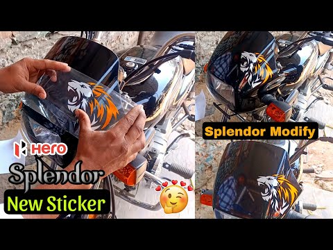 Hero Splendor Visor Lion 🦁🦁 Sticker||Splendor Modify