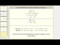 Distributive Property and Negative Integers