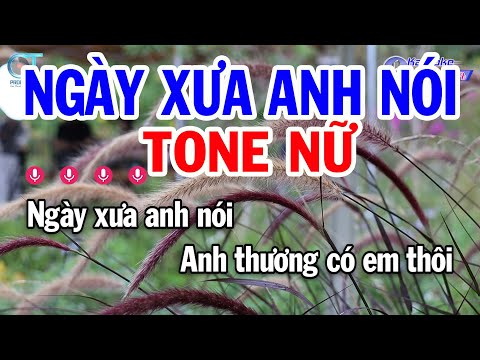 Karaoke Ngày Xưa Anh Nói Tone Nữ ( Gm ) Nhạc Sống Mới | Karaoke Đồng Sen