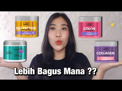 Review Semua Varian CBD Hair Mask Biru Kuning Pink Ungu