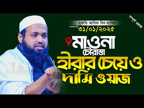 মাওনা চৌরাস্তা হীরার চেয়েও দামি ওয়াজ মুফতি আরিফ বিন হাবিব ওয়াজ । Mufti Arif Bin Habib । Bangla Waz