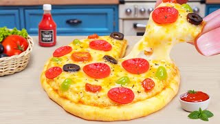 🍕 Cooking Amazing Pepperoni Pizza In My Mini Kitchen | ASMR Cooking Mini Food