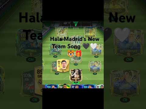 Low Over Hala Madrid's Song In Fc Mobile 🖤🤍 #eafc24 #fcmobile #fifamobile #realmadrid #fifa #fc25