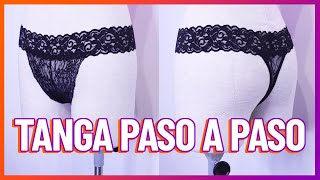 TANGA de encaje FÁCIL con máquina familiar + patrón GRATIS