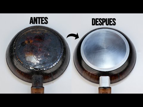 QUITA LO QUEMADO DE TU SARTEN en MINUTOS con esta tecnica de limpieza