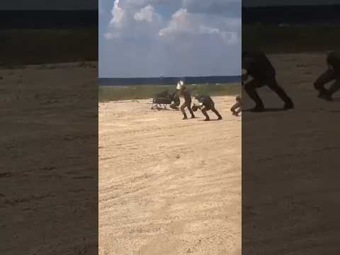 Russian Machine Gun Training is different... #military #soldier #stupid #russia