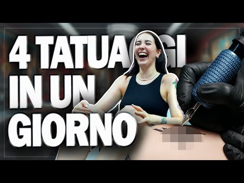 MI SONO FATTA 4 TATUAGGI IN UN GIORNO 😱