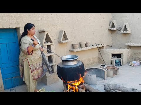 Aj dehg kis Khushi ma|dagi chana chawalvillage traditional food|village life Punjab