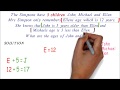 Age Relationships and Algebraic Expressions