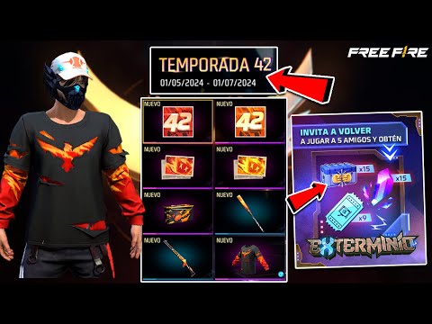 Infórmate! REINICIO DE TEMPORADA 42 BR CLASIFICATORIA *NUEVAS RECOMPENSAS GRATIS* EN FREE FIRE 2024