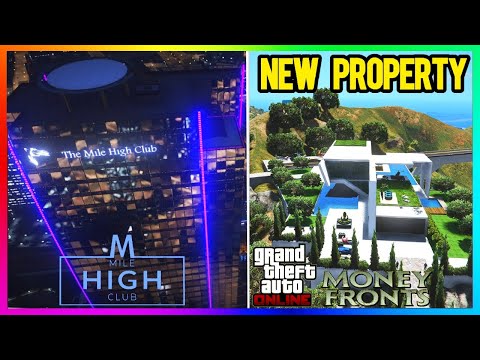 GTA ONLINE NEW MILE HIGH CLUB PROPERTY, Mansions, MONEY FRONTS DLC, Luxury Properties (GTA 5 Update)