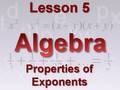 Properties of Exponents