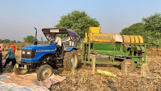 Surjeet Multicrop Thresher Gram Cutting Sonalika Tractor #tractorvideo