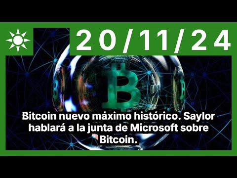 Bitcoin nuevo máximo histórico. Saylor hablará a la junta de Microsoft sobre Bitcoin.