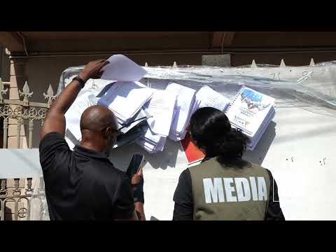 YouTube video thumbnail: Gecom Publish Parties List Of Candidates Outside Of Office Of Chief Elections Officer