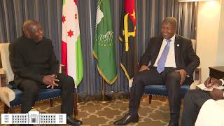Entretien du Président Ndayishimiye avec son homologue Angolais