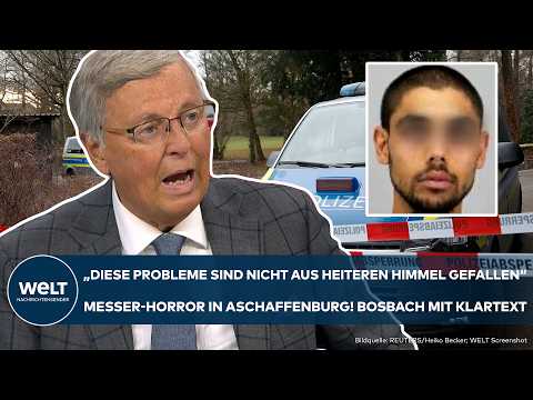 ASCHAFFENBURG: "Probleme nicht aus heiterem Himmel gefallen" Bosbach mit Klartext zum Messer-Horror