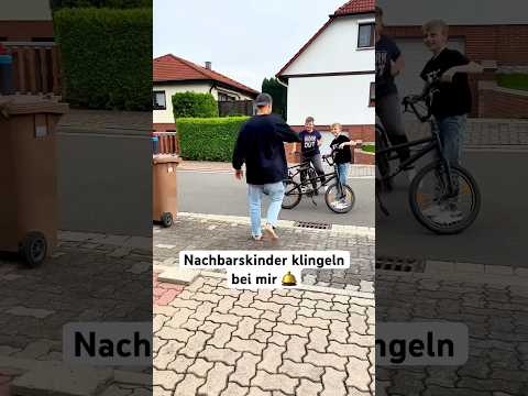 Nachbarskinder klingeln bei mir 🛎️ #shorts #bmx