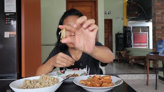 Menu spesial kita !! Olah ayam kampung dari bapak mertua 