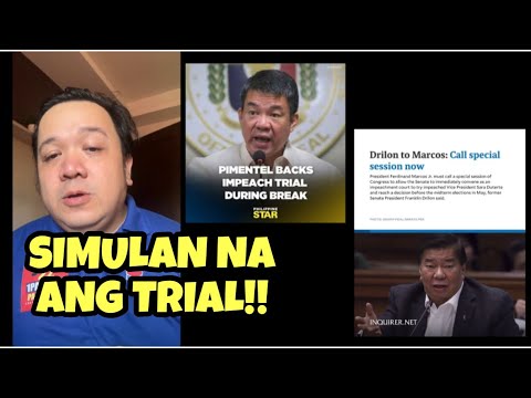 Pimentel, Drilon wants Senate to start Impeachment Trial of VP Sara right away!