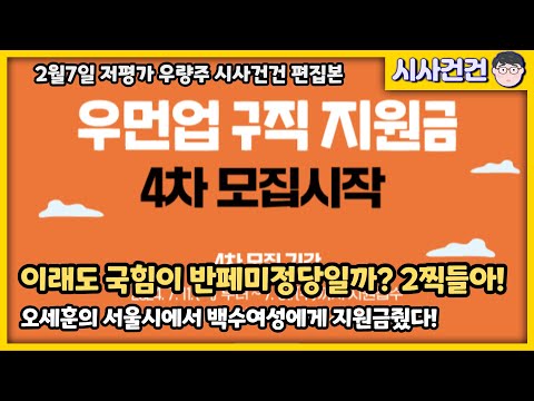 오세훈의 서울시에서 백수여자들에게도 지원금을 줬네? 국민의힘이 반페미정당이라고? 정신차려라 2찍들아!!!