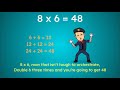 Memorizing Multiplication by 8