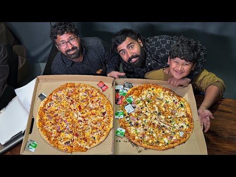 pizza eating challenge with team