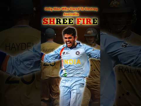 Just 20 Years Old Sreesanth Dared Whole Australians 🫣 #cricket