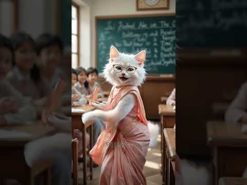 Heart-touching Cute Kitten teacher Dance ๐พ #usacats