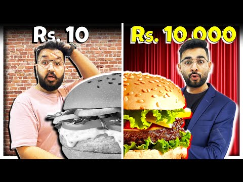 Rs 10 vs Rs 10,000 Cooking Food Challenge 😱