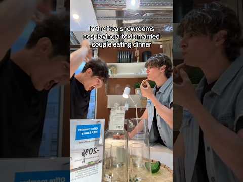 cosplaying a toxic couple at IKEA #shorts | Nicky and Pierre #NiPi