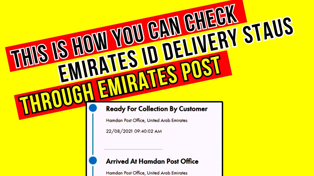 Emirates Id Application Tracking  2024