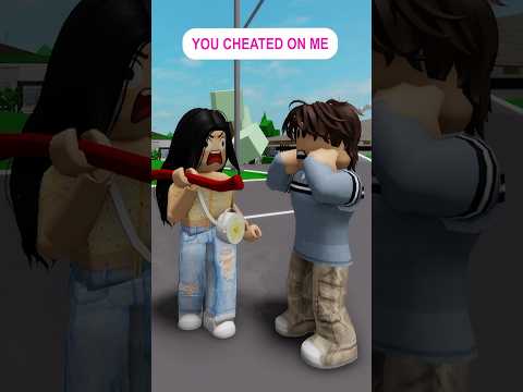 I CAUGHT HIM CHEATING .. 😡 #roblox #robloxshorts #shorts