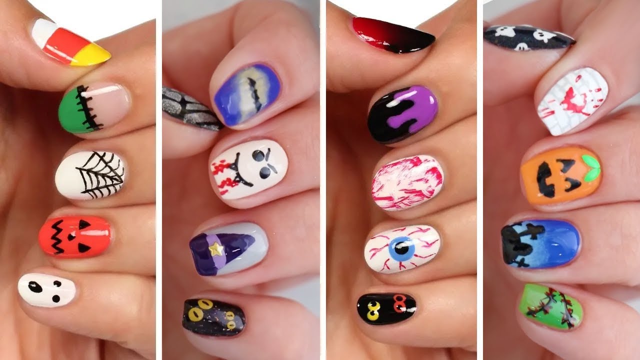 Cute & Easy Halloween Nail Art Design Compilation!