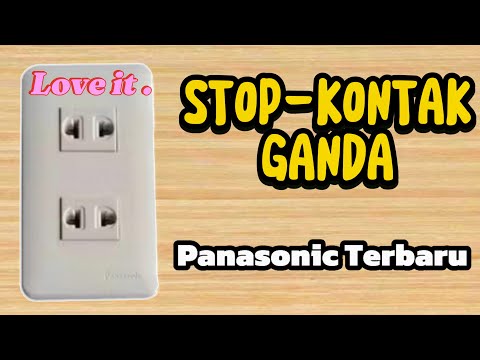 Cara jumper dan pasang stop kontak ganda panasonic terbaru