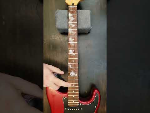 Squier Strat Guitar Clean, Fret Buff, New Strings #guitar #guitarist #clean #satisfying
