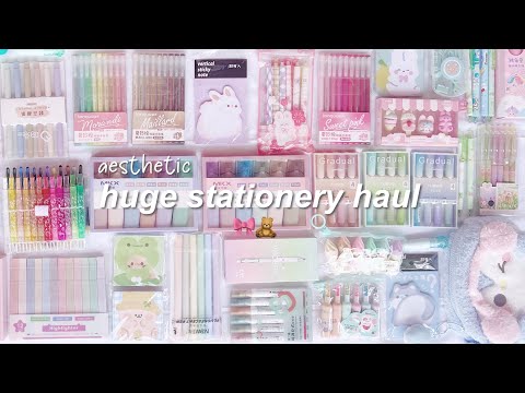 a huge and aesthetic stationery haul | under $2 🧸🎀