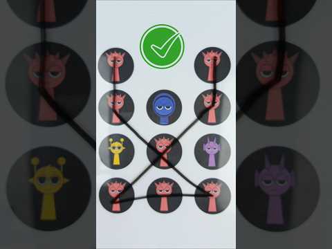 Incredibox Sprunki Line Matching  puzzle #immposiblepuzzle #art #shorts