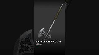 Sculpting a Stylized Battleaxe in ZBrush