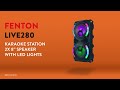 Fenton LIVE280 Portable Party Speaker with Mic, Lights & Bluetooth