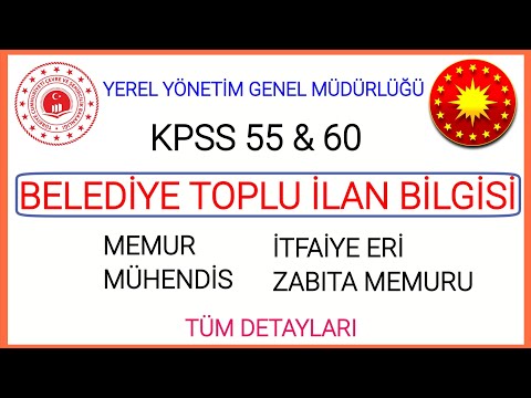 RESMİ GAZETEDE YEREL YÖNETİMLER GENEL MÜDÜRLÜĞÜ BELEDİYE TOPLU İLAN BİLGİSİ✅ BELEDİYE MEMUR ALIMLARI