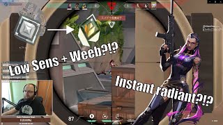 Low sens and Weeb makes you instant what...?