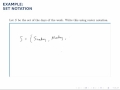 Understanding Sets and Set Notation