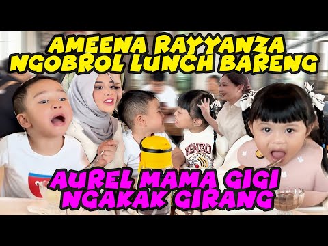 AMEENA RAYYANZA AZURA MAIN BARENG NEMENIN AUREL MAMA GIGI, GIRANG!!